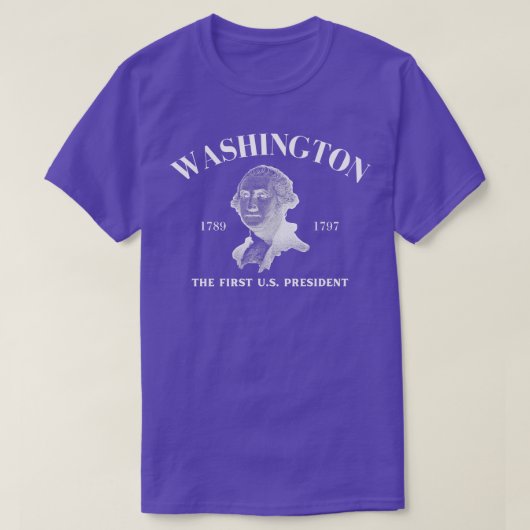 George Washington zu Dark T-Shirt (Design vorne)