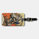 George Washington zu Pferd Gepäckanhänger (Vorderseite horizontal)