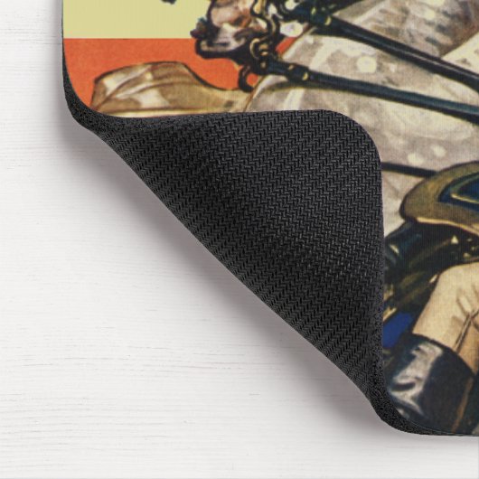 George Washington zu Pferd Mousepad (Ecke)
