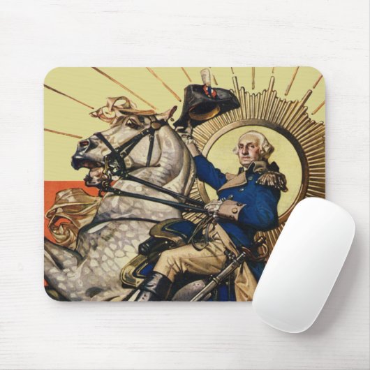 George Washington zu Pferd Mousepad (Mit Mouse)