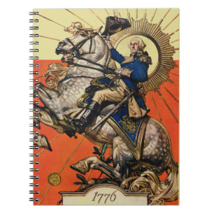 George Washington zu Pferd Notizblock
