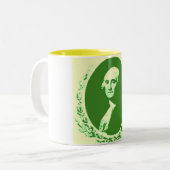 George Washington Zweifarbige Tasse (Vorderseite Links)