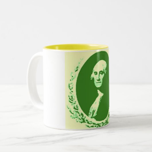 George Washington Zweifarbige Tasse (Vorderseite Links)