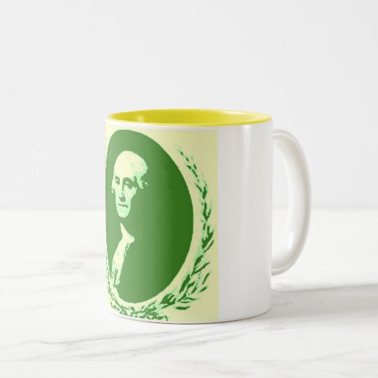 George Washington Zweifarbige Tasse (VorderseiteRechts)