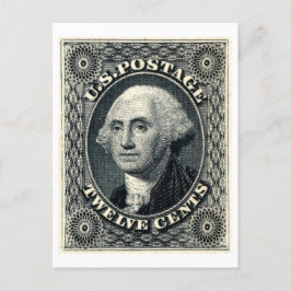 George Washington Zwölf Cent US Postage Postkarte