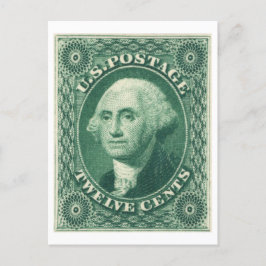 George Washington Zwölf Cent US Postage Postkarte