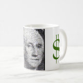George- Washingtongeld-Tasse Kaffeetasse (VorderseiteRechts)