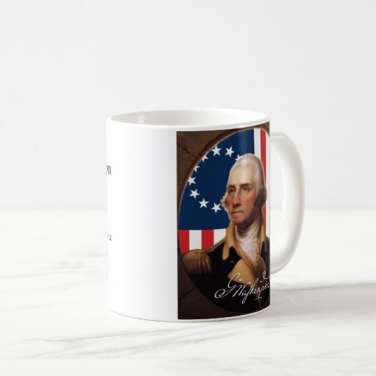 George- Washingtonkaffee-Tasse Kaffeetasse (VorderseiteRechts)