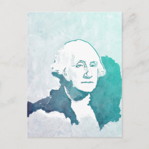 George- WashingtonPop-Kunst-Porträt Ankündigungspostkarte