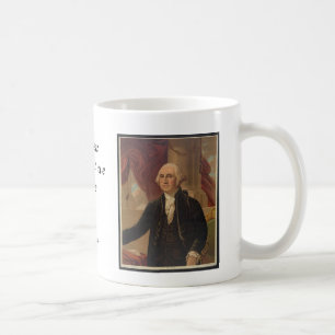 George- Washingtonporträt u. Zitat-Tasse Kaffeetasse