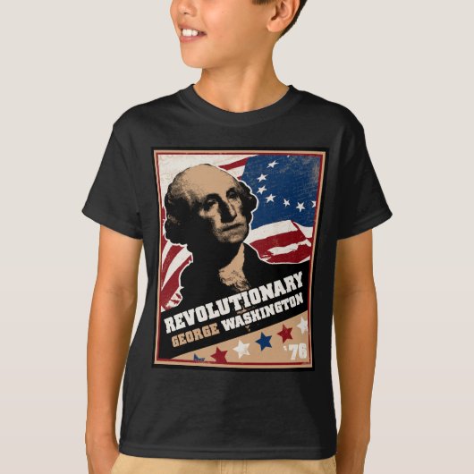 George- Washingtonrevolutionär scherzt T-Shirt (Vorderseite)