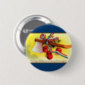 George Washingtons Beilkirschen Button (Vorne & Hinten)