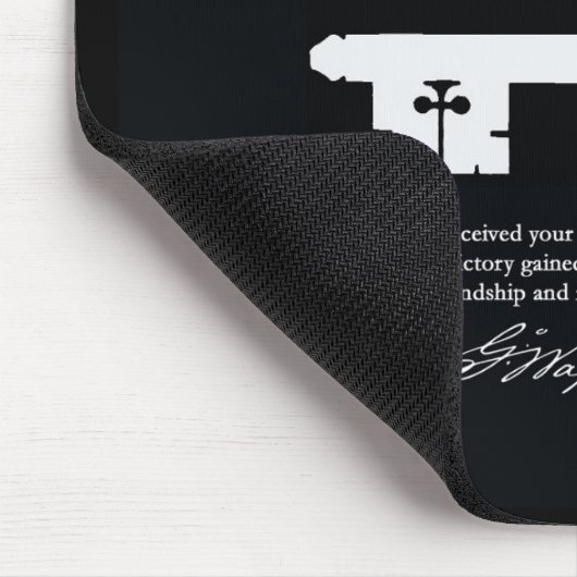 George Washingtons Freiheits-Schlüssel Mousepad (Ecke)