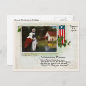George Washingtons Geburtstag Postkarte (Vorne/Hinten)