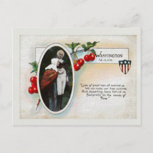 George Washingtons Geburtstag & Postkarte