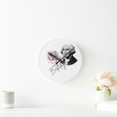 George Washingtons Geburtstag Runde Wanduhr (Zuhause)