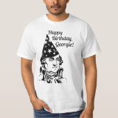 George Washingtons Geburtstag T-Shirt (Vorderseite)