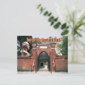 George Washington's Grab, Mount Vernon Postkarte (Stehend Vorderseite)