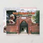 George Washington's Grab, Mount Vernon Postkarte (Vorne/Hinten)