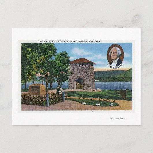 George Washington's HQ, Tower of Victory Scene Postkarte (Vorderseite)
