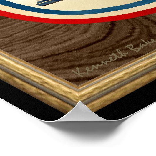 George Washingtons Kunst der monolischen Schürze Poster (Ecke)