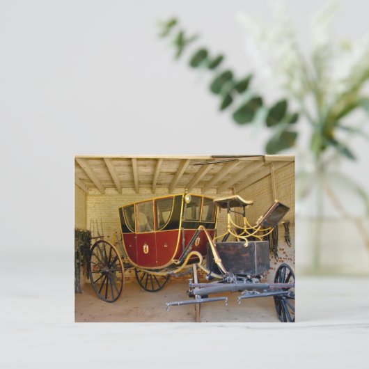 George Washington's Kutsche Postkarte (Stehend Vorderseite)