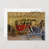 George Washington's Kutsche Postkarte (Vorne/Hinten)