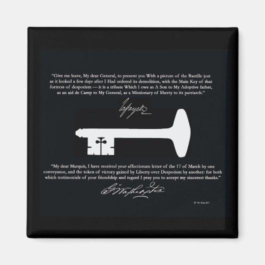 George Washingtons "Liberty Key Magnet" Magnet (Vorne)