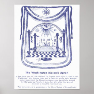 George Washingtons monumentale Schürze Poster
