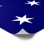 George Washingtons Persönliche Flagge Poster (Ecke)