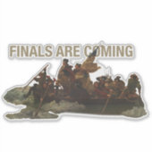 George Washingtons Überquerung des Delaware Aufkleber (Vorderseite)