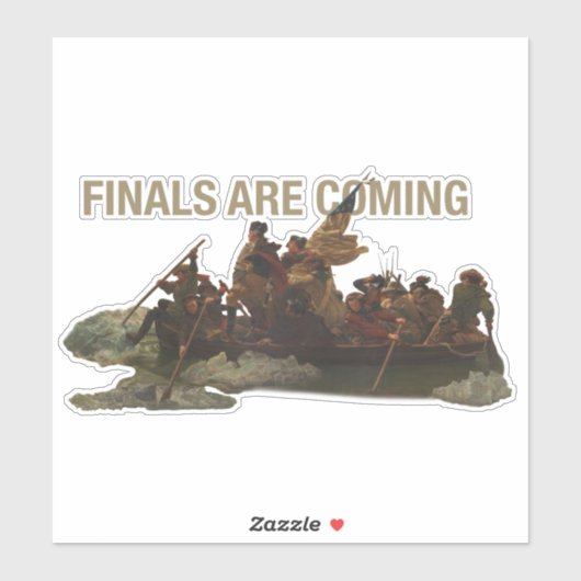 George Washingtons Überquerung des Delaware Aufkleber (Blatt)