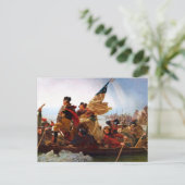 George Washingtons Überquerung des Delaware River Postkarte (Stehend Vorderseite)