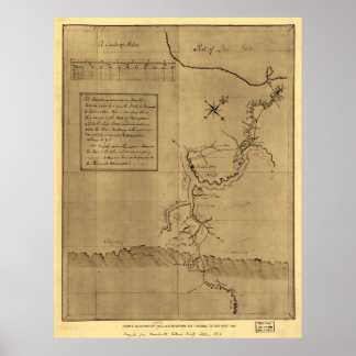George Washingtons Übersicht Poster