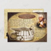 George Washingtons Zähne (Dentures) Postkarte (Vorne/Hinten)