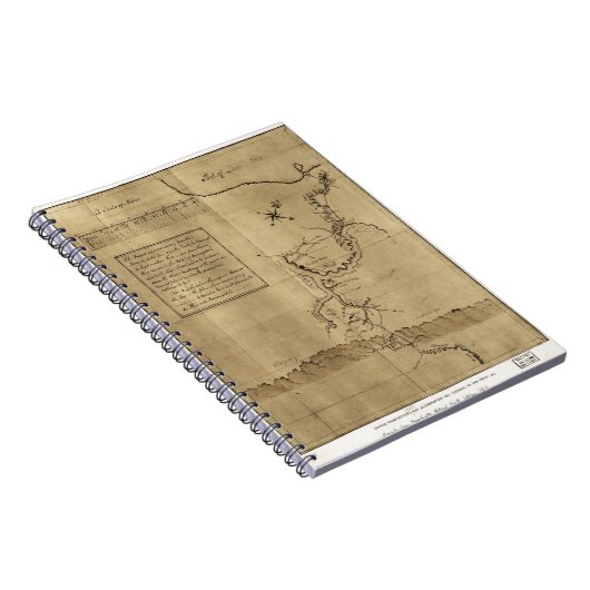 George Washingtons Zeitschrift in das Ohio 1754 Notizblock (Rechte Seite)