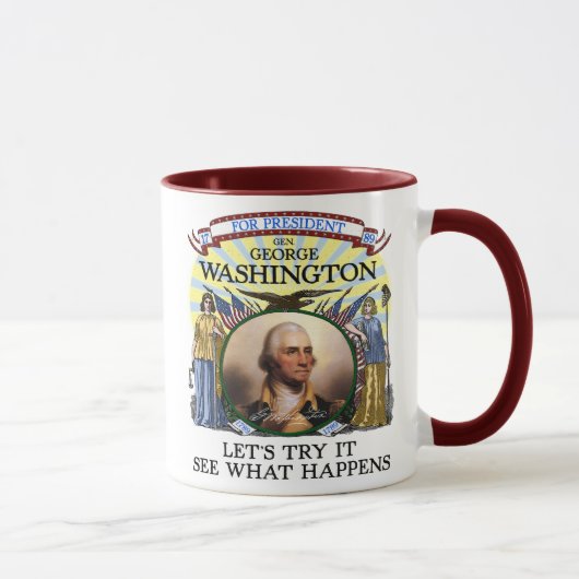 George Washingtonwahl-Tasse 1789 Tasse (Rechts)