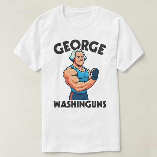 George Washinguns Cartoon Gym Flex Tee (Design vorne)