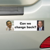 George-wBush, Obama, können wir umsandern? Autoaufkleber (Auf Auto)