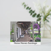 George Weaver Stables in Saratoga Postkarte (Stehend Vorderseite)