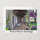George Weaver Stables in Saratoga Postkarte (Vorne/Hinten)