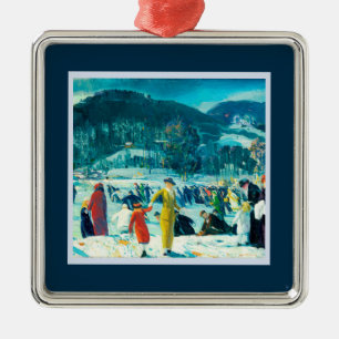George Wesley Bellows - Liebe des Winters - Weihna Ornament Aus Metall