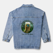 Georgeousaurus Blond Dinosaur Jeansjacke (Rückseite)