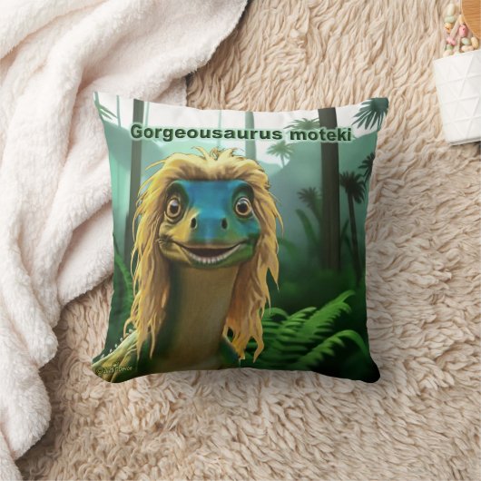 Georgeousaurus Blond Dinosaur Kissen (Decke)
