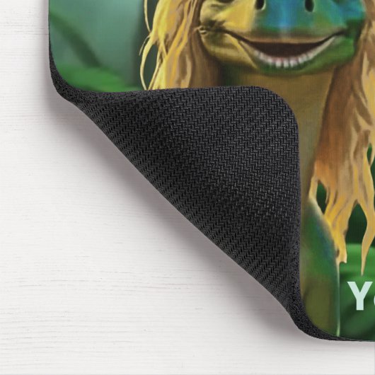 Georgeousaurus Blond Dinosaur Mousepad (Ecke)