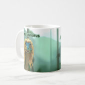 Georgeousaurus Blonder Dinosaurier Kaffeetasse (Vorderseite Links)