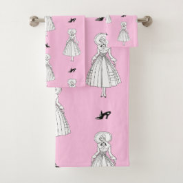 Georges Barbier 1920er Fashion Illustration Badhandtuch Set