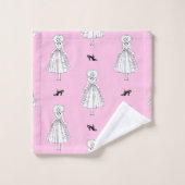 Georges Barbier 1920er Fashion Illustration Badhandtuch Set (Waschlappen)