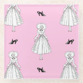 Georges Barbier 1920er Fashion Illustration Glasuntersetzer (Vorderseite)