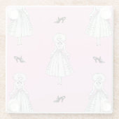 Georges Barbier 1920er Fashion Illustration Glasuntersetzer (Rückseite)